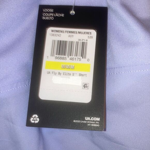 UNDER ARMOUR Fly By Elite 5'' Shorts Lightweight Powder Blue Womens Medium - Picture 7 of 12